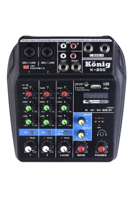 König K-200 4 Kanal Stüdyo Kayıt Deck Mikser - 1