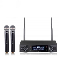 König K-302EE Dijital UHF Çift EL Telsiz Kablosuz Mikrofon - König