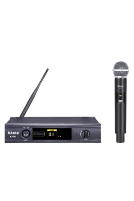 König K-401E Dijital UHF Tek EL Telsiz Kablosuz Mikrofon - 1