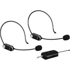 König K-506 Şarjlı Telsiz Kablosuz Headset Kafa Mikrofonu (Çift) - König