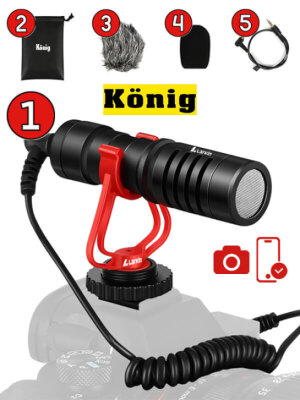 König K-CMR100 Shotgun Kamera Kayıt Mikrofonu - 1