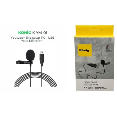 König K-YM 01 USB Yaka Mikrofonu - 1