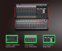 König KS-1200 12 Kanal Mikser - König