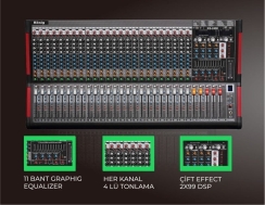 König KS-2400 24 Mono Kanal Mikser - König