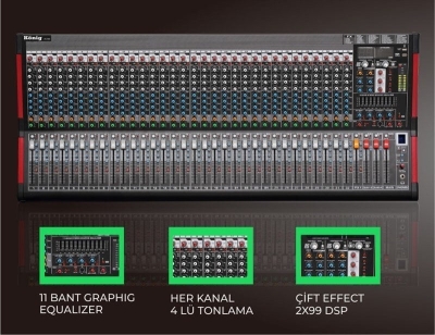 König KS-3200 32 Mono Kanal Mikser - 1