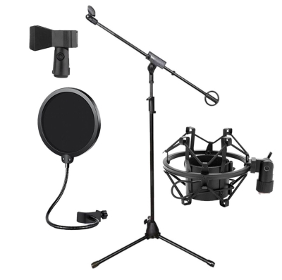 König Mikrofon Standı + Pop Filtre + Shock Mount Set - 1