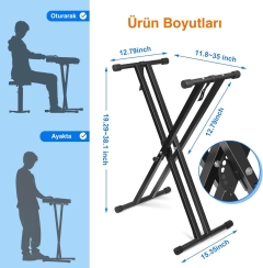 Larkin KS20X Klavye Org Standı Sehpası - 5