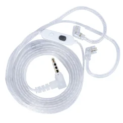 KZ M2 Çift Mikrofonlu Gümüş Kaplama Kulaklık Yükseltme Kablosu (3.5mm) - 2