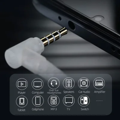 KZ M2 Çift Mikrofonlu Gümüş Kaplama Kulaklık Yükseltme Kablosu (3.5mm) - 8