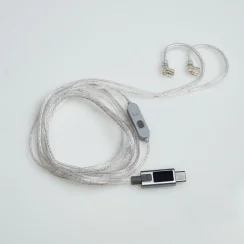 KZ M2 USB Type-C DSP/DAC Çift Mikrofonlu Gümüş Kaplama Yükseltme Kablosu - 4