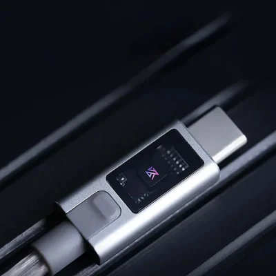 KZ M2 USB Type-C DSP/DAC Çift Mikrofonlu Gümüş Kaplama Yükseltme Kablosu - 8