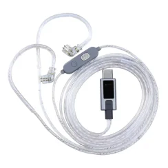 KZ M2 USB Type-C DSP/DAC Çift Mikrofonlu Gümüş Kaplama Yükseltme Kablosu - 11