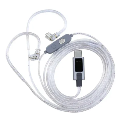 KZ M2 USB Type-C DSP/DAC Çift Mikrofonlu Gümüş Kaplama Yükseltme Kablosu - 11