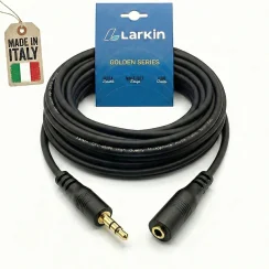 Larkin 3.5mm Stereo Erkek - Dişi Jak AUX ve Kulaklık Uzatma Kablosu - 1