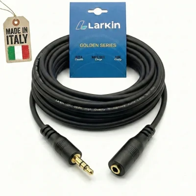 Larkin 3.5mm Stereo Erkek - Dişi Jak AUX ve Kulaklık Uzatma Kablosu - 1