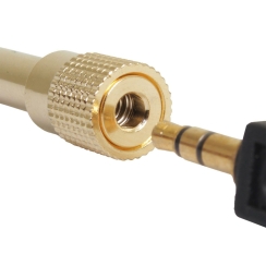 Larkin 3.5mm Jak - 6.35mm Altın Kaplama Stereo Jack Kulaklık Çevirici Adaptör - 4