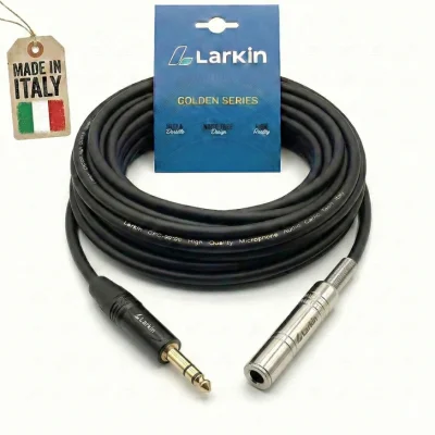 Larkin 6.35mm Erkek - Dişi Stereo Jak Kulaklık Uzatma Kablosu - 1