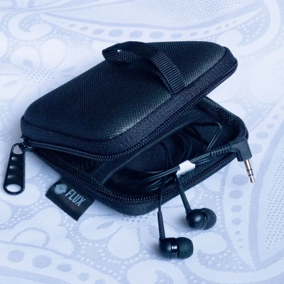 Larkin Black Kulak İçi Kulaklık Taşıma Çantası - Soft Case - 5