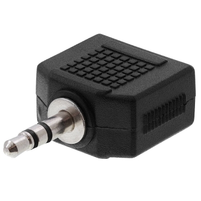 Larkin Çift Dişi 6.35mm Jak - Stereo 3.5mm Mini Jack Çevirci Adaptör - 3