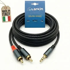 Larkin 3.5mm Stereo - Çift RCA DJ Setup ve AUX Ses Kablosu - Larkin