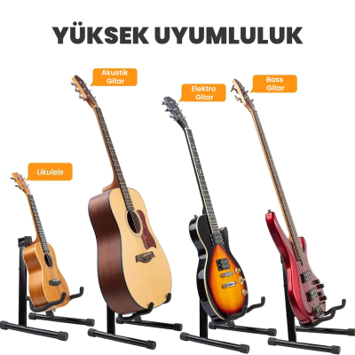 Larkin GS01 Üst Kalite Enstrüman Gitar Standı Ayaklığı Sehpası - 2