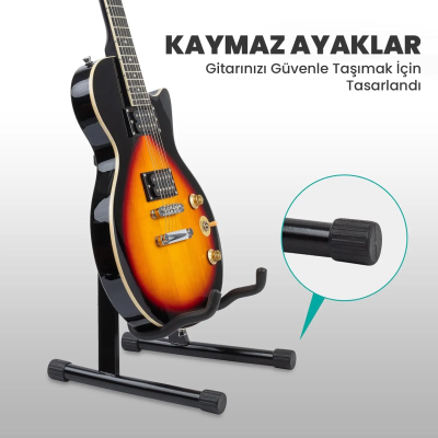 Larkin GS01 Üst Kalite Enstrüman Gitar Standı Ayaklığı Sehpası - 3