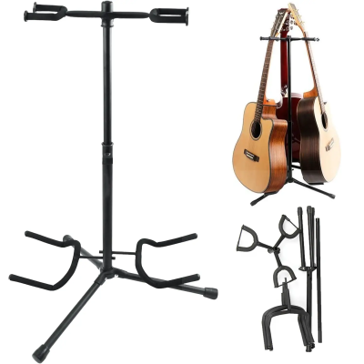 Larkin GS30 Kilitli Çoklu 3lü (Üçlü) Gitar Bağlama Standı Sehpası - 11