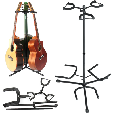 Larkin GS30 Kilitli Çoklu 3lü (Üçlü) Gitar Bağlama Standı Sehpası - 1