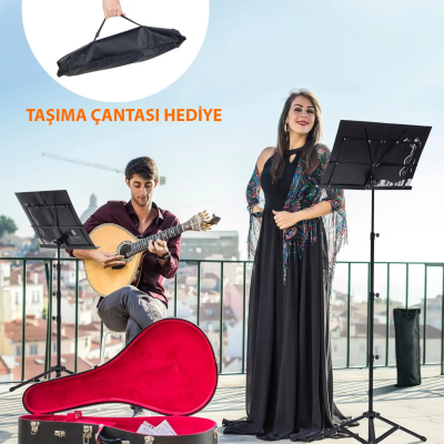 Larkin NS05 Tel Nota Sehpası Makaslı (Taşıma Çantalı) - 9