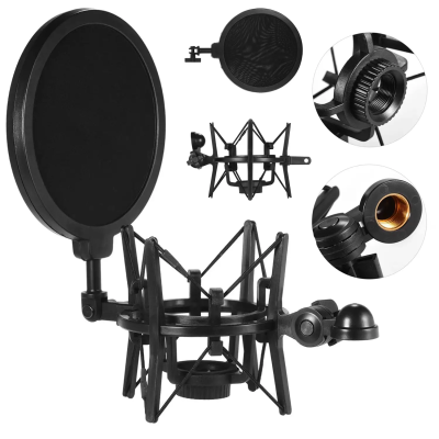 Larkin SH101 Mikrofon Tutucu Shock Mount ve Pop Filter - 2