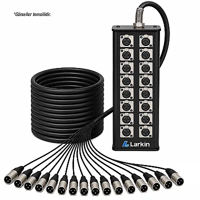 Larkin Stage16-20M 16 Kanal 20 Metre Multicore Kablo Stage Box - 1