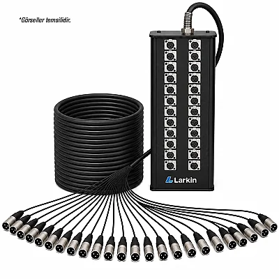 Larkin Stage24-20M 24 Kanal 20 Metre Multicore Profesyonel Stage Box - 1