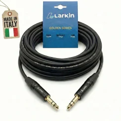 Larkin TRS - TRS (6.35mm) Bakır Balanslı Amfi ve Referans Monitör Hoparlör Kablosu - Larkin