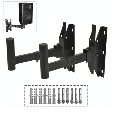 Larkin WSS10 Hoparlör Duvar Askı Aparatı - 60 KG Taşıma Kapasiteli 6 Vidalı (Çift) - 1
