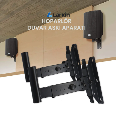 Larkin WSS10 Hoparlör Duvar Askı Aparatı - 60 KG Taşıma Kapasiteli 6 Vidalı (Çift) - 3