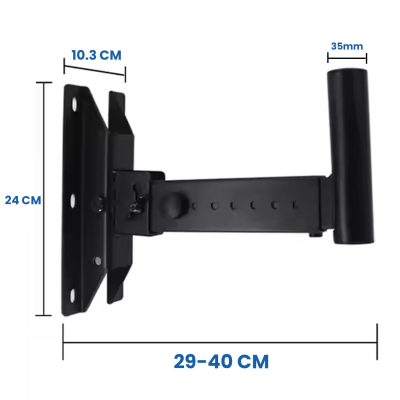 Larkin WSS10 Hoparlör Duvar Askı Aparatı - 60 KG Taşıma Kapasiteli 6 Vidalı (Çift) - 7