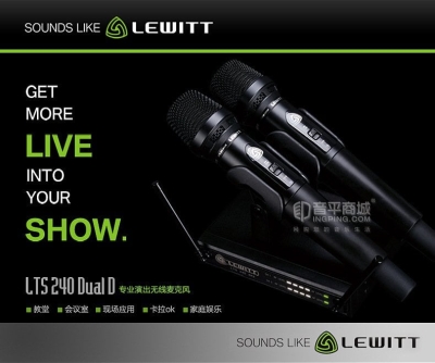 Lewitt LTS 240 Dual D Dijital UHF Çift EL Telsiz Kablosuz Mikrofon - 1