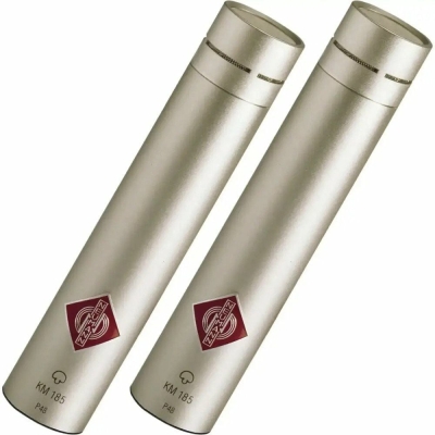 Neumann KM 185 Stereo Set Çift Condenser Mikrofon Nikel - 1