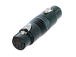 Neutrik NA5FF-B 5 Kutuplu XLR Dişi-Dişi Adaptör (Siyah) - Neutrik