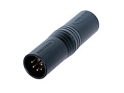 Neutrik NA5MM-B 5 Kutuplu XLR Erkek-Erkek Adaptör (Siyah) - Neutrik