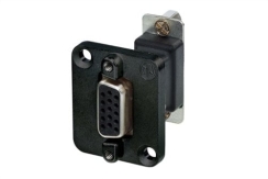 Neutrik NADB15FF-B Şase Tipi 15 Pin Dişi D-Sub Konnektör - Neutrik
