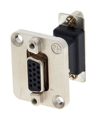Neutrik NADB15FF Şase Tipi 15 Pin Dişi D-Sub Konnektör - Neutrik