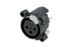 Neutrik NC3FAV1-0 Dişi XLR Şase Tipi Konnektör - Neutrik