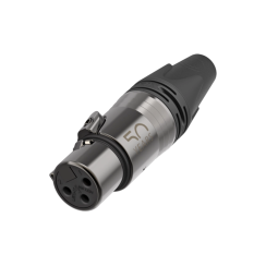 Neutrik NC3FXX-50 Dişi XLR Konnektör (50. Yıl Serisi) - Neutrik