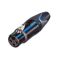Neutrik NC3FXX-B Kablo Tipi 3 Pinli Dişi XLR Konnektör - Neutrik