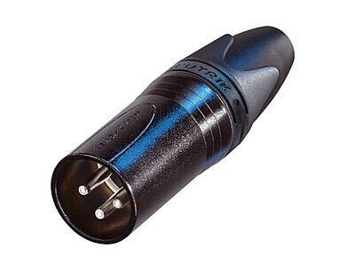 Neutrik NC3MXX-BAG 3 Kutuplu Erkek Siyah XLR Konnektör - 1