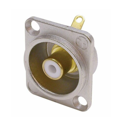 Neutrik NF2D-9 Şase Tipi RCA Konnektör (Beyaz)