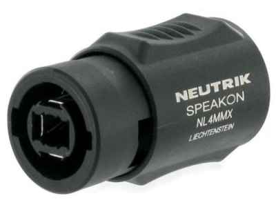 Neutrik NL4MMX Lockable 4 pole speakON adapter - 1