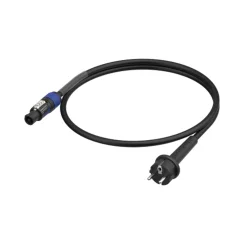 Neutrik powerCON FXXA - Schuko Hazır Güç Kablosu (1.5 Metre, 3x2.5mm²) - Neutrik