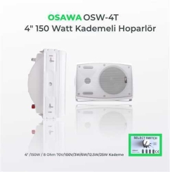 Osawa 4TB BEYAZ 100V Trafolu Duvar Hoparlörü - Osawa